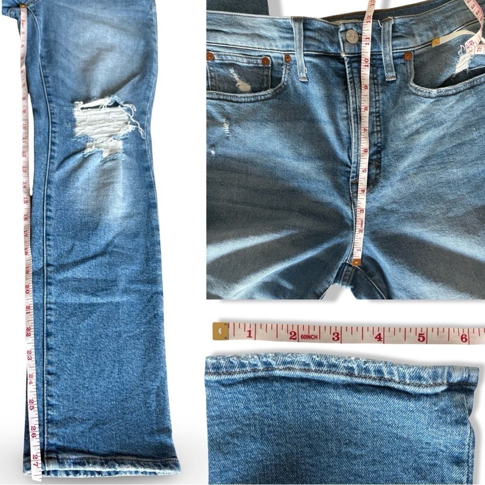 Madewell The Perfect Vintage Jean in Light Denman Wash & Distressed | Size 29 - Picture 13 of 16